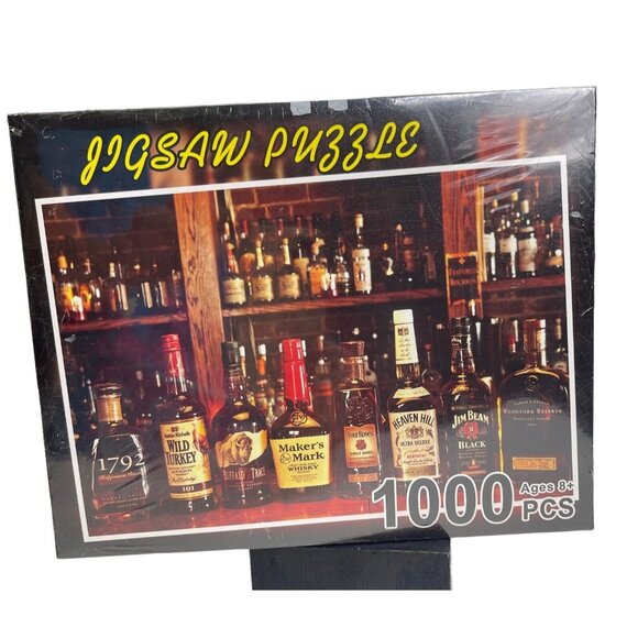 1000 piece jigsaw Whisky Brands puzzle DCBAHGFE K-3353 Sealed New - Picture 1 of 7